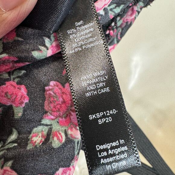 For Love and & Lemons X Victoria's Secret Melrose Black Floral Lace Mini Dress S - Picture 15 of 16